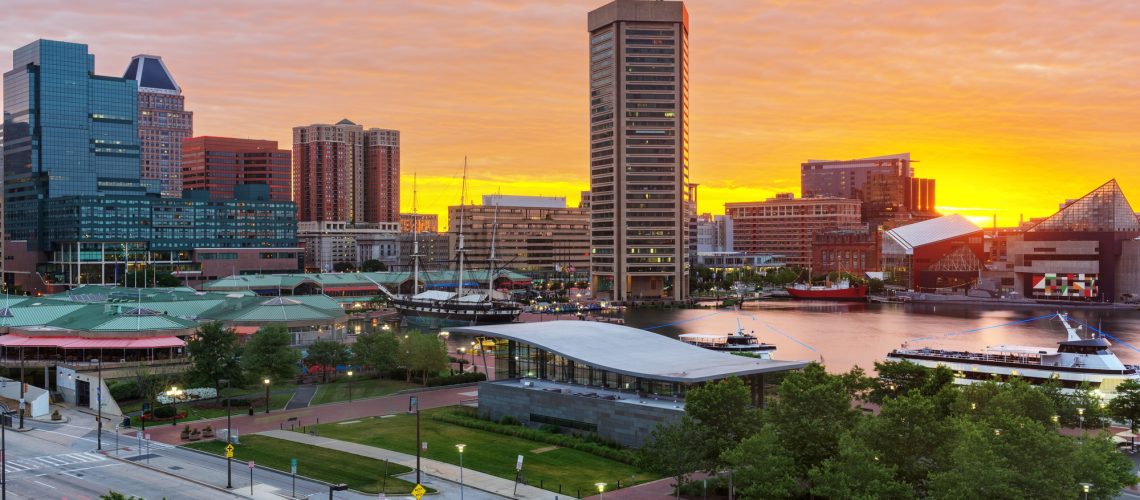 Baltimore, Maryland, USA Skyline on the Inner Harbor